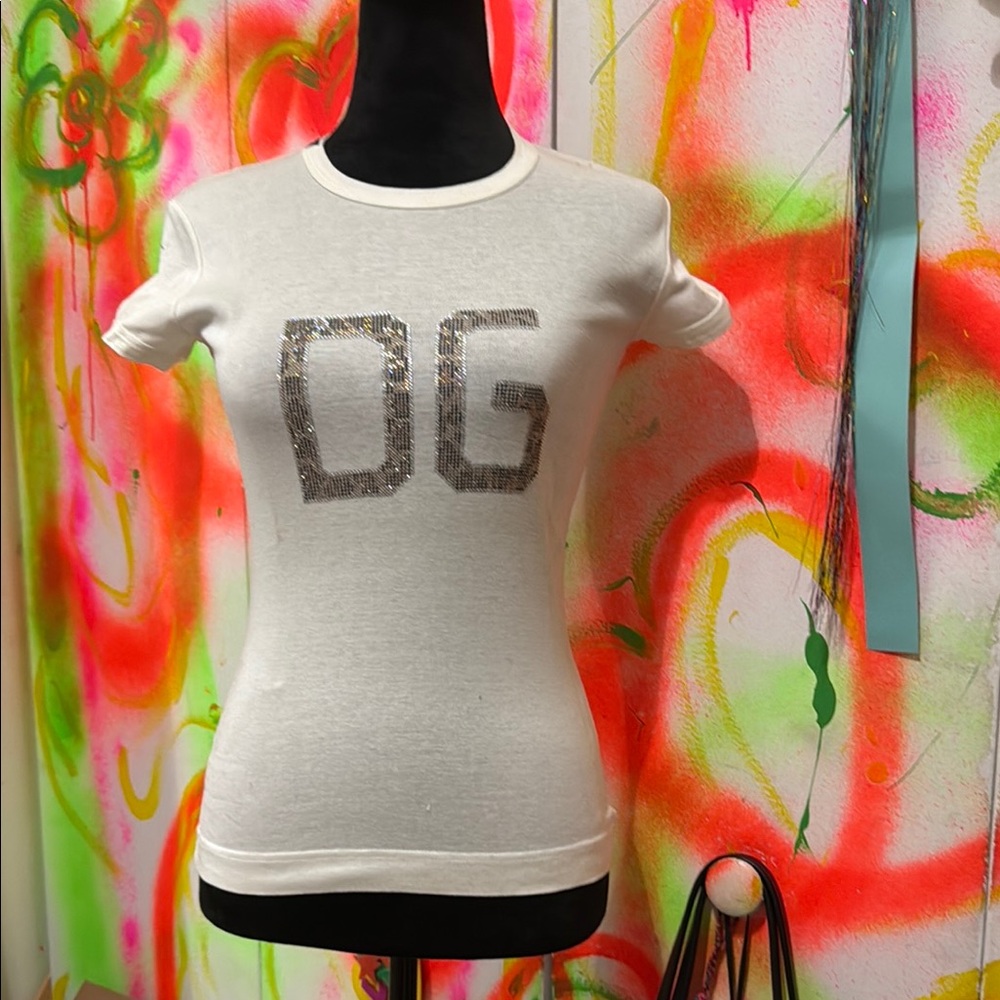 Dolce & Gabbana White Fitted Short Sleeve T-Shirt